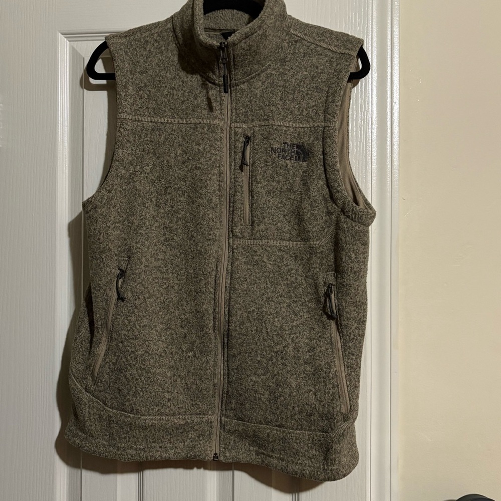 The North Face Tan Fleece Vest